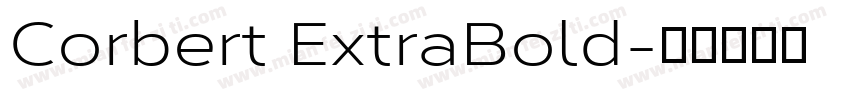 Corbert ExtraBold字体转换